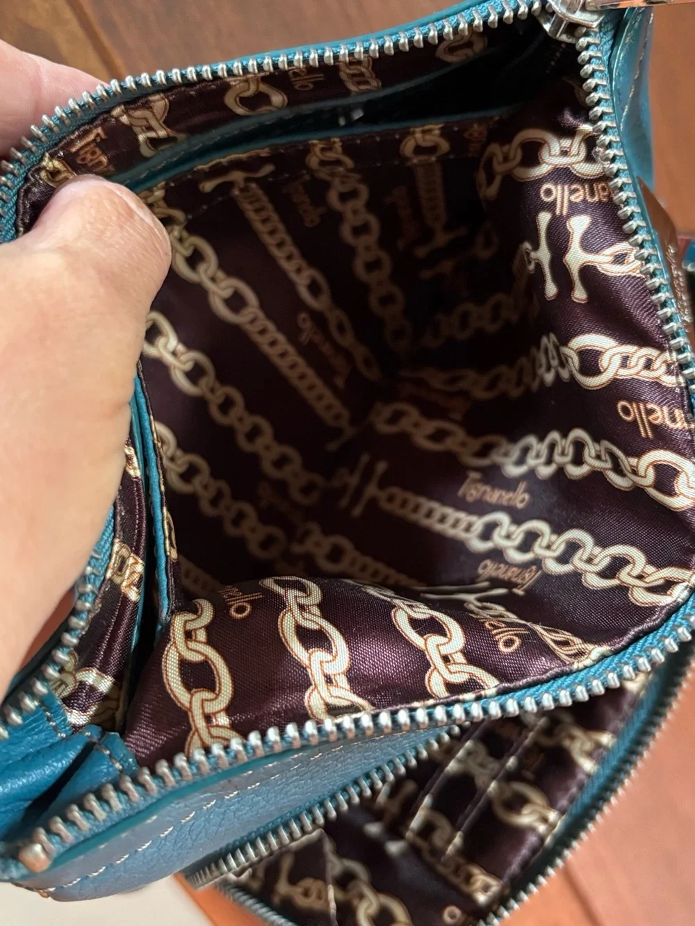 Tignanello leather crossbody bag